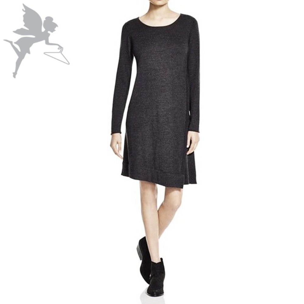 EILEEN FISHER Scoop Neck Merino Wool Dress